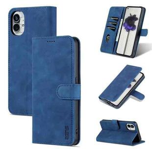 For Nothing Phone 1 AZNS Skin Feel Calf Texture Flip Leather Phone Case (Blue)