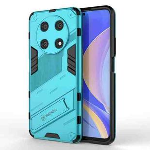 For Huawei Nova Y90/Enjoy 50 Pro Punk Armor 2 in 1 PC + TPU Shockproof Phone Case with Invisible Holder(Blue)