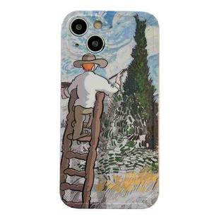 For iPhone 13 Pro Oil Painting TPU Phone Case (Graffiti Painting)