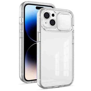 For iPhone 14 Pro Max Sliding Camera Phone Case (Transparent)