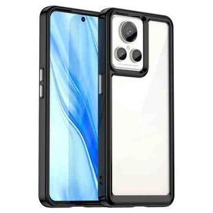 For Realme GT2 Explorer Master Colorful Series Acrylic + TPU Phone Case(Black)