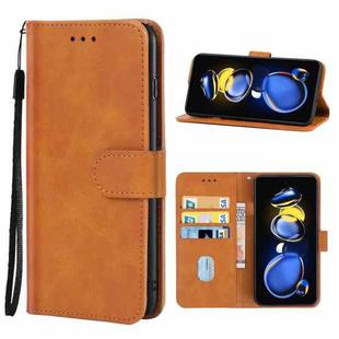 For Xiaomi Redmi Note 11 SE Leather Phone Case(Brown)