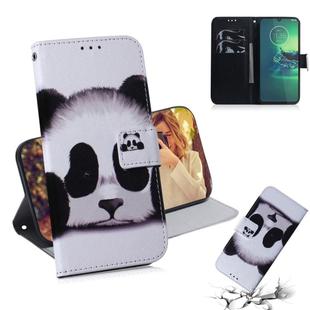 For Motorola Moto G8 Plus Combined Pattern Magnetic Attraction Horizontal Flip Leather Case, Support Holder & Card Slot & Wallet(Panda)