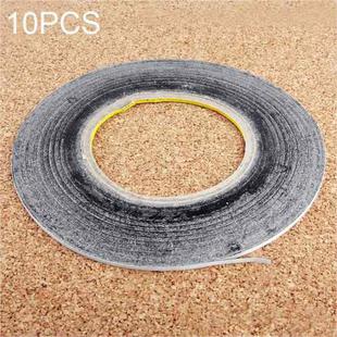 10 PCS 1mm Double Sided Adhesive Sticker Tape for Phone Touch Panel Repair, Length: 50m(Black)