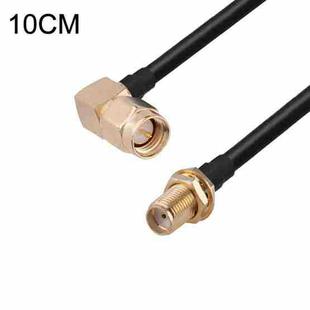 SMA Male Elbow to SMA Female RG174 RF Coaxial Adapter Cable, Length: 10cm