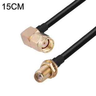 PR-SMA Male Elbow to SMA Female RG174 RF Coaxial Adapter Cable, Length: 15cm