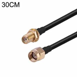 RP-SMA Male to SMA Female RG174 RF Coaxial Adapter Cable, Length: 30cm