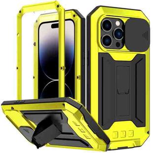 For iPhone 14 Pro R-JUST Shockproof Life Waterproof Dust-proof Case(Yellow)