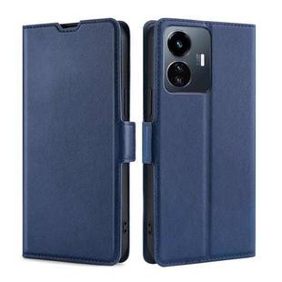 For vivo Y77 5G Global Ultra-thin Voltage Side Buckle Leather Phone Case(Blue)