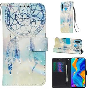 For Huawei P30 Lite 3D Painting Horizontal Flip Leather Case with Holder & Card Slot & Wallet & Lanyard(Fantasy Wind Chimes)