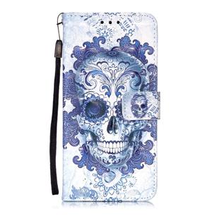 For Huawei P40 Lite 3D Painting Horizontal Flip Leather Case with Holder & Card Slot & Wallet & Lanyard(Cloud Ghost Head)