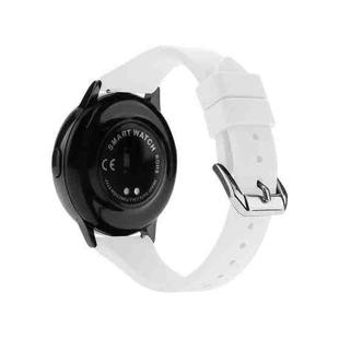 20mm Universal T-buckle Silicone Watch Band(White)
