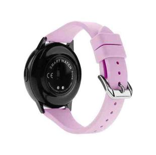 22mm Universal T-buckle Silicone Watch Band(Purple)