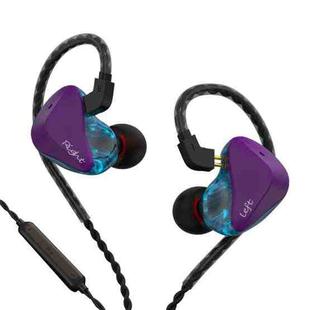 CVJ-CSK In-Ear Dynamic Music Running Sports Wired Headphone, Style:Type-C With Mic(Purple Blue)