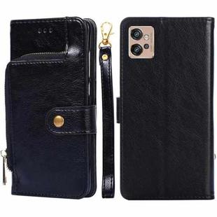 For Motorola Moto G32 4G Zipper Bag Leather Phone Case(Black)