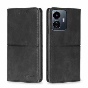 For vivo Y77 5G Global Cow Texture Magnetic Leather Phone Case(Black)