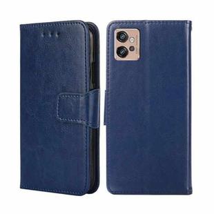 For Motorola Moto G32 4G Crystal Texture Leather Phone Case(Royal Blue)