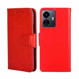 For vivo Y77 5G Global Crystal Texture Leather Phone Case(Red)