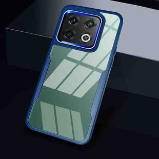 For OnePlus 10 Pro Transparent Acrylic + TPU Phone Case(Blue)