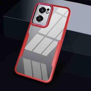 For OnePlus Nord CE 2 5G Transparent Acrylic + TPU Phone Case(Red)