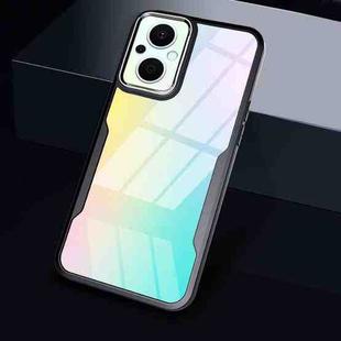 For OPPO Reno7 Z / OnePlus N20 Transparent Acrylic + TPU Phone Case(Black)