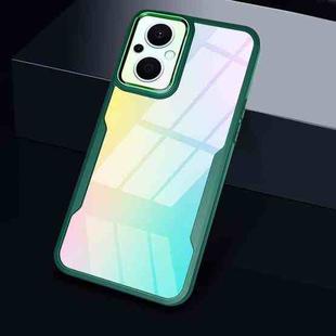 For OPPO Reno7 Z / OnePlus N20 Transparent Acrylic + TPU Phone Case(Green)