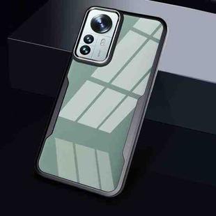 For Xiaomi 12 Pro Transparent Acrylic + TPU Phone Case(Black)