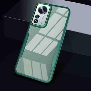 For Xiaomi 12 Pro Transparent Acrylic + TPU Phone Case(Green)