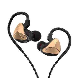 CVJ Demon Double Dynamic Coil HiFi Music Wired Earphone No Mic(Gold)