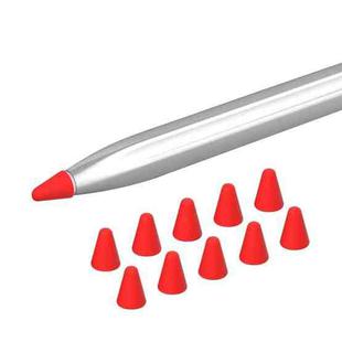 10 in 1 / Set Silicone Nib Cap For Huawei Pencil(Red)