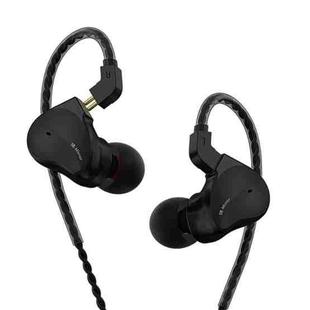 CVJ Mirror Hybrid Technology HiFi Music Wired Earphone No Mic(Black)