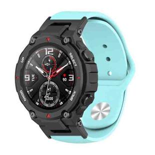 For Amazfit T-Rex / T-Rex Pro / Ares Silicone Reverse Buckle Watch Band(Mint Green)