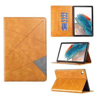 For Samsung Galaxy Tab A8 10.5 2021 SM-X200/X205 Prismatic Leather Tablet Case(Yellow)