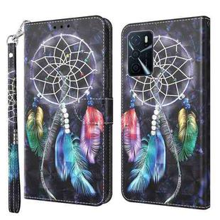 For OPPO A16 / A16s / A54s 3D Painted Leather Phone Case(Colorful Dreamcatcher)