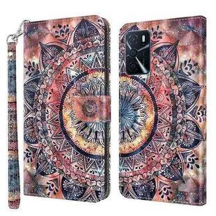 For OPPO A54 5G / A74 5G 3D Painted Leather Phone Case(Color Mandala)