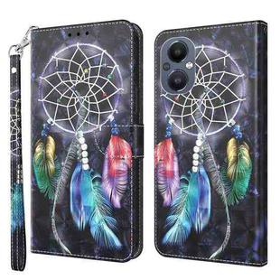 For OPPO A96 5G / Reno7 Z 3D Painted Leather Phone Case(Colorful Dreamcatcher)