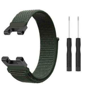 For Amazfit T-Rex / T-Rex Pro / Ares Nylon Loop Watch Band(Army Green)