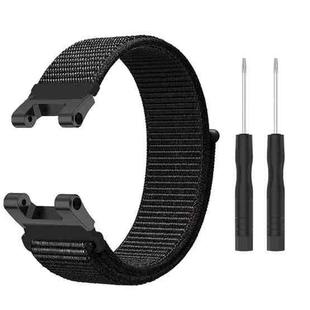 For Amazfit T-Rex / T-Rex Pro / Ares Nylon Loop Watch Band(Official Black)