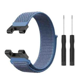 For Amazfit T-Rex / T-Rex Pro / Ares Nylon Loop Watch Band(Blue)