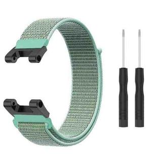 For Amazfit T-Rex / T-Rex Pro / Ares Nylon Loop Watch Band(Green)