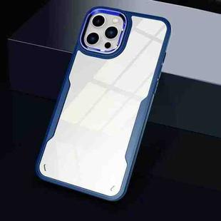 For iPhone 11 Pro Max Transparent Acrylic + TPU Phone Case (Blue)