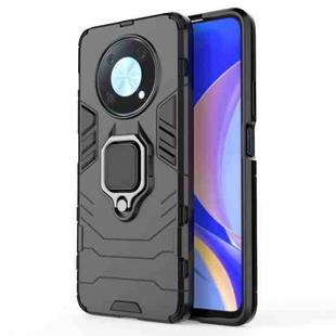 For Huawei nova Y90/Enjoy 50 Pro Shockproof PC + TPU Protective Case with Magnetic Ring Holder(Black)