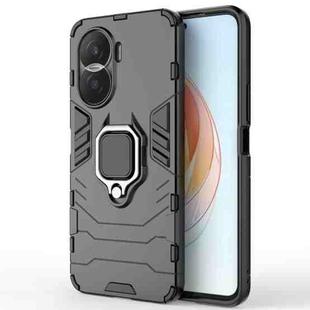 For Honor X40i Shockproof PC + TPU Protective Case with Magnetic Ring Holder(Black)