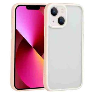 For iPhone 14 Two-color Shield TPU + PC Phone Case (Light Pink)