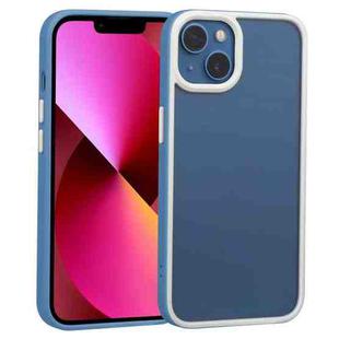 For iPhone 14 Two-color Shield TPU + PC Phone Case (Royal Blue)