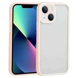 For iPhone 14 Plus Two-color Shield TPU + PC Phone Case (Light Pink)