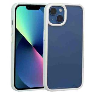 For iPhone 14 Plus Two-color Shield TPU + PC Phone Case (Light Green)