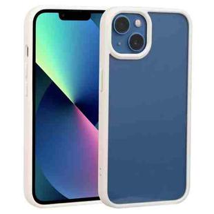 For iPhone 14 Plus Two-color Shield TPU + PC Phone Case (White)