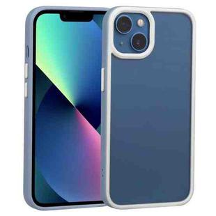 For iPhone 14 Plus Two-color Shield TPU + PC Phone Case (Light Blue)