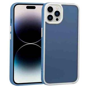 For iPhone 14 Pro Two-color Shield TPU + PC Phone Case(Royal Blue)